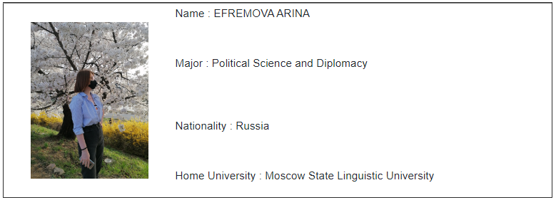 [Moscow State Linguistic University] Efremova Arina